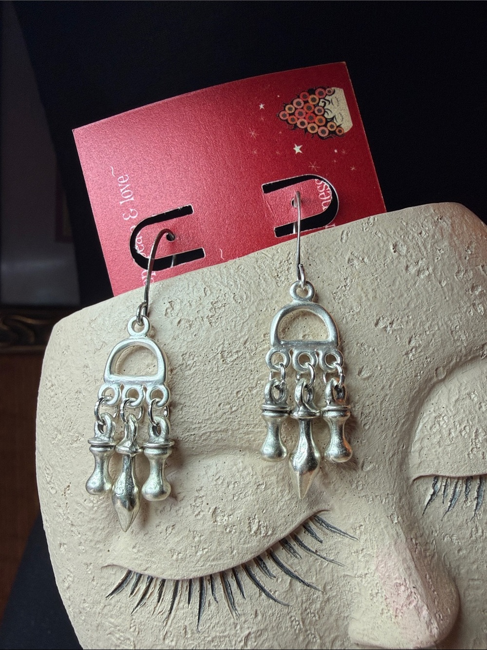 Silver Dangle Chandelier Earrings - Elegant Women's Jewelry